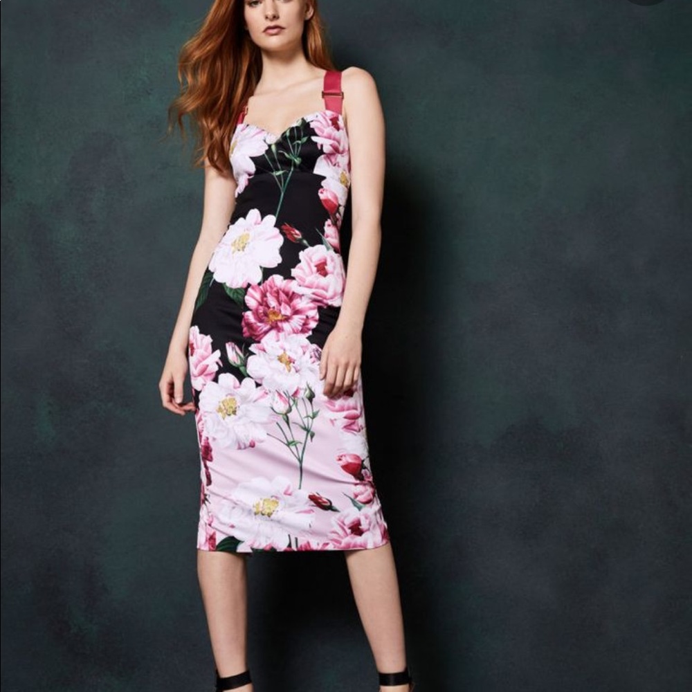 Black Angelie Iguazu Buckle Bodycon - Ted Baker London